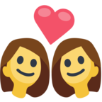 👩‍❤️‍👩 Facebook / Messenger «Couple With Heart: Woman, Woman» Emoji