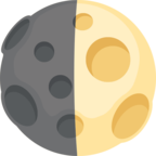 🌓 Facebook / Messenger «First Quarter Moon» Emoji