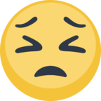 😣 Facebook / Messenger «Persevering Face» Emoji