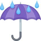 ☔ Facebook / Messenger «Umbrella With Rain Drops» Emoji