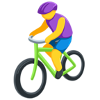 🚴 Facebook / Messenger «Person Biking» Emoji - Messenger Application version