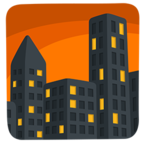 🌆 Facebook / Messenger «Cityscape at Dusk» Emoji - Messenger Application version