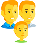 👨‍👨‍👦 Facebook / Messenger «Family: Man, Man, Boy» Emoji - Messenger Application version