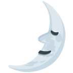 🌛 Facebook / Messenger «First Quarter Moon With Face» Emoji - Messenger Application version