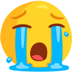 😭 Facebook / Messenger «Loudly Crying Face» Emoji - Messenger Application version