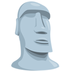 🗿 Facebook / Messenger «Moai» Emoji - Messenger Application version