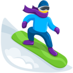 🏂 Facebook / Messenger «Snowboarder» Emoji - Messenger Application version