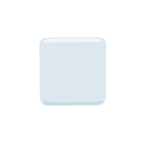 ◽ Facebook / Messenger «White Medium-Small Square» Emoji - Messenger Application version