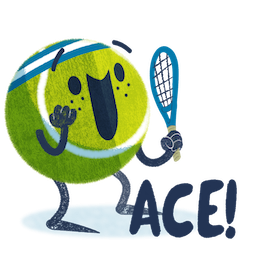 Ace the Tennis Star stickers