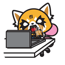 Aggretsuko stickers