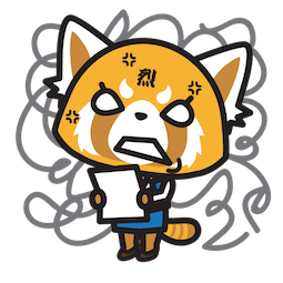 Aggretsuko sticker #03