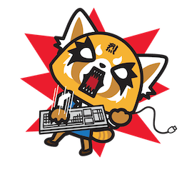 Aggretsuko sticker #04