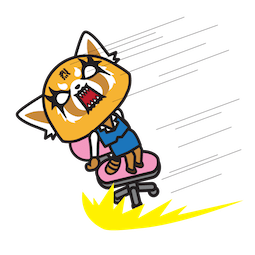 Aggretsuko sticker #07