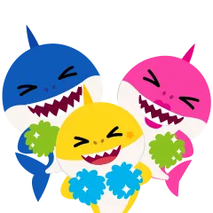 Baby Shark sticker #3 - download as WEBP.