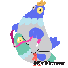 Bird Brained Aufkleber #14