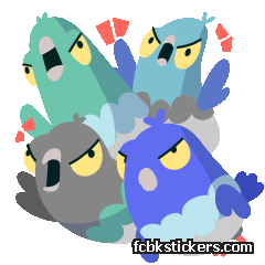 Bird Brained Aufkleber #18