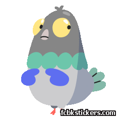 Bird Brained Aufkleber #19