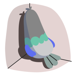 Bird Brained sticker #01