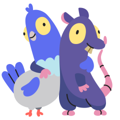 Bird Brained sticker #02