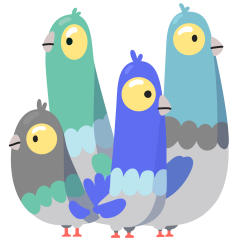 Bird Brained sticker #06