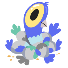 Bird Brained sticker #07
