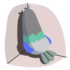 Bird Brained Sticker Nr.1 - herunterladen als WEBP.