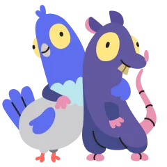 Bird Brained Sticker Nr.2 - herunterladen als WEBP.