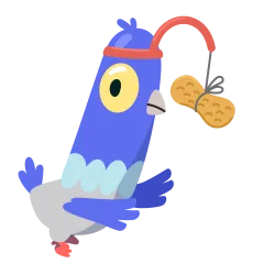 Bird Brained Sticker Nr.3 - herunterladen als WEBP.