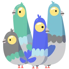 Bird Brained Sticker Nr.6 - herunterladen als WEBP.