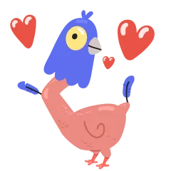Bird Brained Sticker Nr.10 - herunterladen als WEBP.