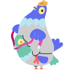 Bird Brained Sticker Nr.14 - herunterladen als WEBP.