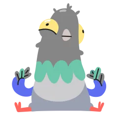 Bird Brained Sticker Nr.17 - herunterladen als WEBP.