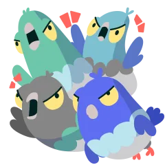 Bird Brained Sticker Nr.18 - herunterladen als WEBP.