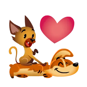 Biscuit in Love sticker #2 - download as WEBP.