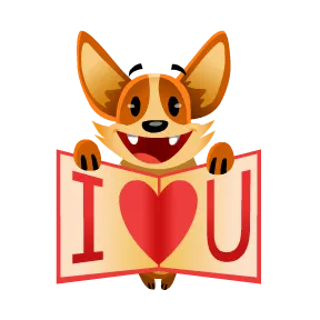 Biscuit in Love sticker #6 - download as WEBP.