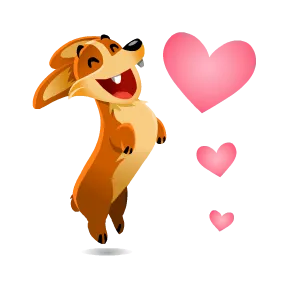 Biscuit in Love sticker #11 - download as WEBP.