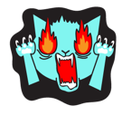 Blue Cat sticker #07