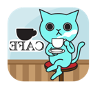 Blue Cat sticker #11