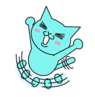 Blue Cat sticker #19