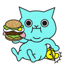 Blue Cat sticker #22