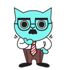 Blue Cat sticker #30