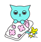 Blue Cat sticker #31