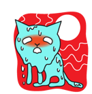 Blue Cat sticker #36