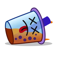 Boba Sticker Nr.1 - herunterladen als WEBP.