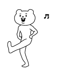 Bold Betakkuma sticker #08