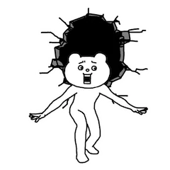 Bold Betakkuma sticker #3 - download as WEBP.