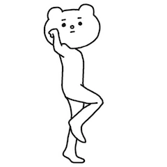 Bold Betakkuma sticker #24 - download as WEBP.