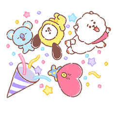 BT21 Best Friends Forever sticker #03