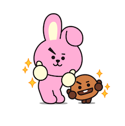 BT21 Love &Peace sticker #04