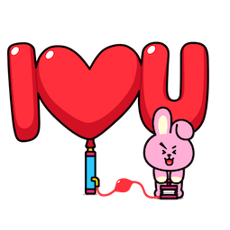 BT21 Love &Peace sticker #05